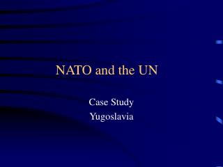 NATO and the UN