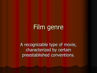 Film genre