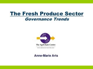 The Fresh Produce Sector Governance Trends