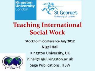 Teaching International Social Work