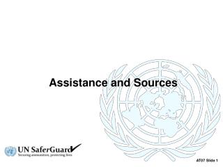 Assistance and Sources