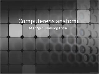 Computerens anatomi
