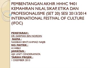 Banner program IFOC