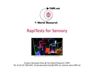 RapiTests for Sensory