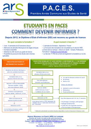 VOUS ETES EN PACES ET NE PENSEZ PAS VALIDER ( 1 )