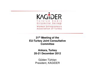 31 th M eeting of the EU-Turkey Joint Consultative Committee Ankara, Turkey 20-21 December 201 2