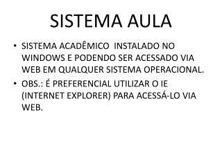 SISTEMA AULA