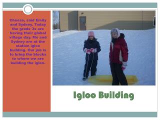 Igloo Building