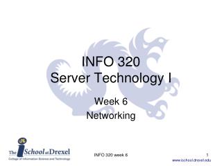 INFO 320 Server Technology I