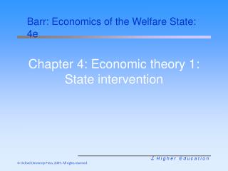 Chapter 4: Economic theory 1: State intervention