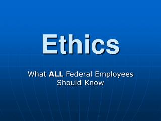 Ethics