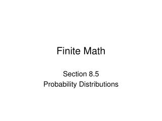 Finite Math