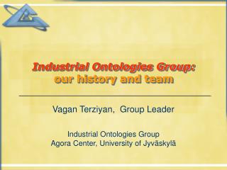 Industrial Ontologies Group: our history and team