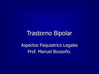 Trastorno Bipolar