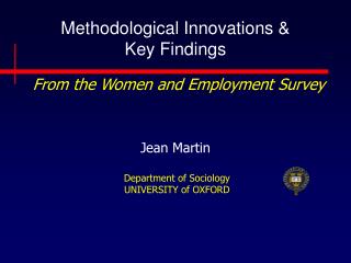 Methodological Innovations & Key Findings