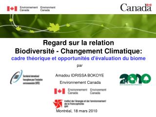 Regard sur la relation Biodiversité - Changement Climatique: