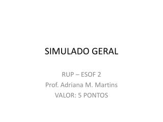 SIMULADO GERAL