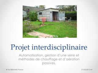 Projet interdisciplinaire