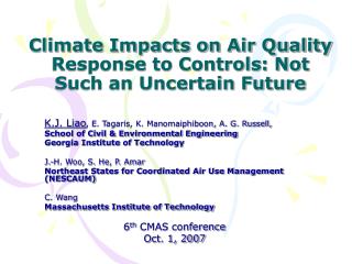 Climate Impacts on Air Quality Response to Controls: Not Such an Uncertain Future