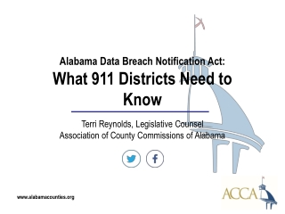 Alabama Data Breach Notification Act: What 911 Districts Need to Know