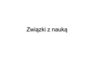 Związki z nauką