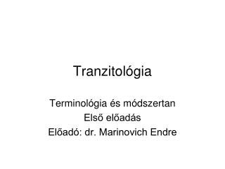 Tranzitológia