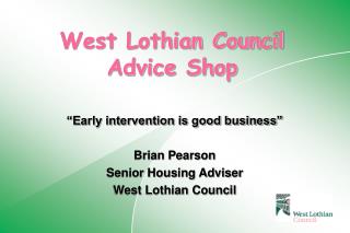 West Lothian Council Advice Shop