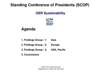 Standing Conference of Presidents (SCOP) OER Sustainability
