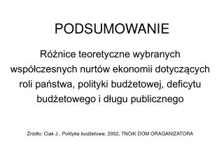 PODSUMOWANIE