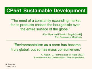 CP551 Sustainable Development