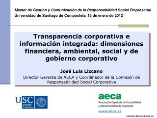 Master de Gestión y Comunicación de la Responsabilidad Social Empresarial