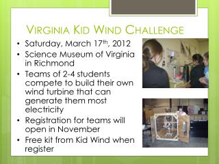 Virginia Kid Wind Challenge