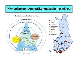 Kymenlaakson Ammattikorkeakoulun toimialue