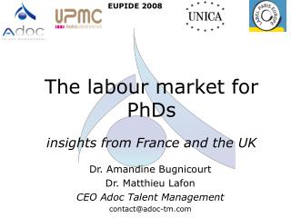 The labour market for PhDs insights from France and the UK