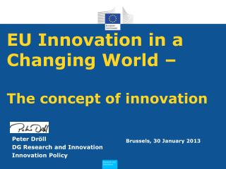 EU Innovation in a Changing World – The concept of innovation