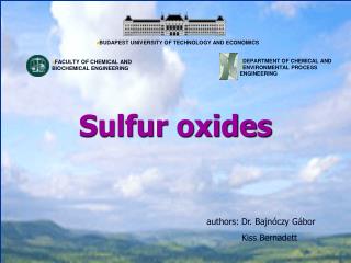 Sulfur oxides