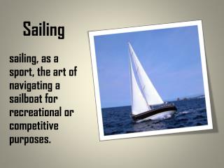 Sailing