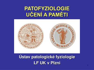 PATOFYZIOLOGIE UČENÍ A PAMĚTI