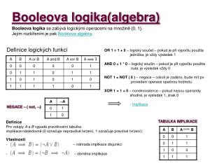 Booleova logika(algebra)