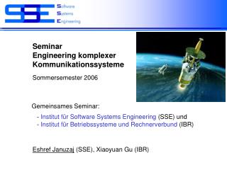 Seminar Engineering komplexer Kommunikationssysteme