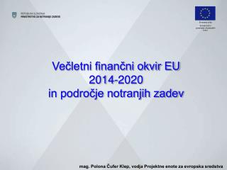 Večletni finančni okvir EU 2014-2020 in področje notranjih zadev