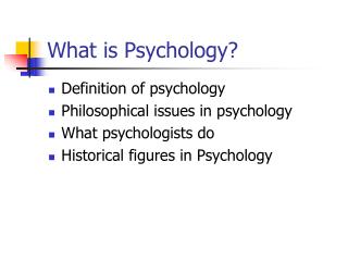 PPT - What Is Psychology? PowerPoint Presentation, Free Download - ID ...