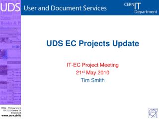 UDS EC Projects Update