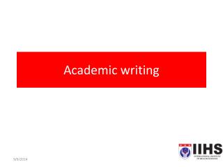 Academic writing