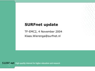 SURFnet update