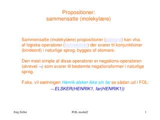 Propositioner: sammensatte (molekylære)