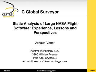 C Global Surveyor