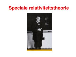 Speciale relativiteitstheorie