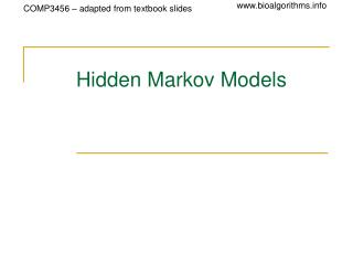 Hidden Markov Models