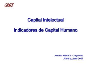 Capital Intelectual Indicadores de Capital Humano